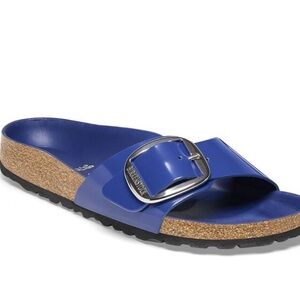 Birkenstock Madrid Big Buckle High Shine Cobalt